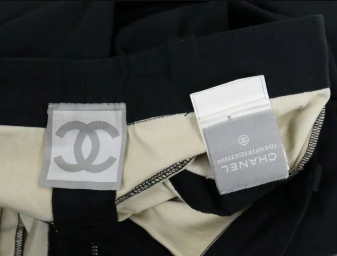 Chanel Identification Sports Zip Pants w velcro logo