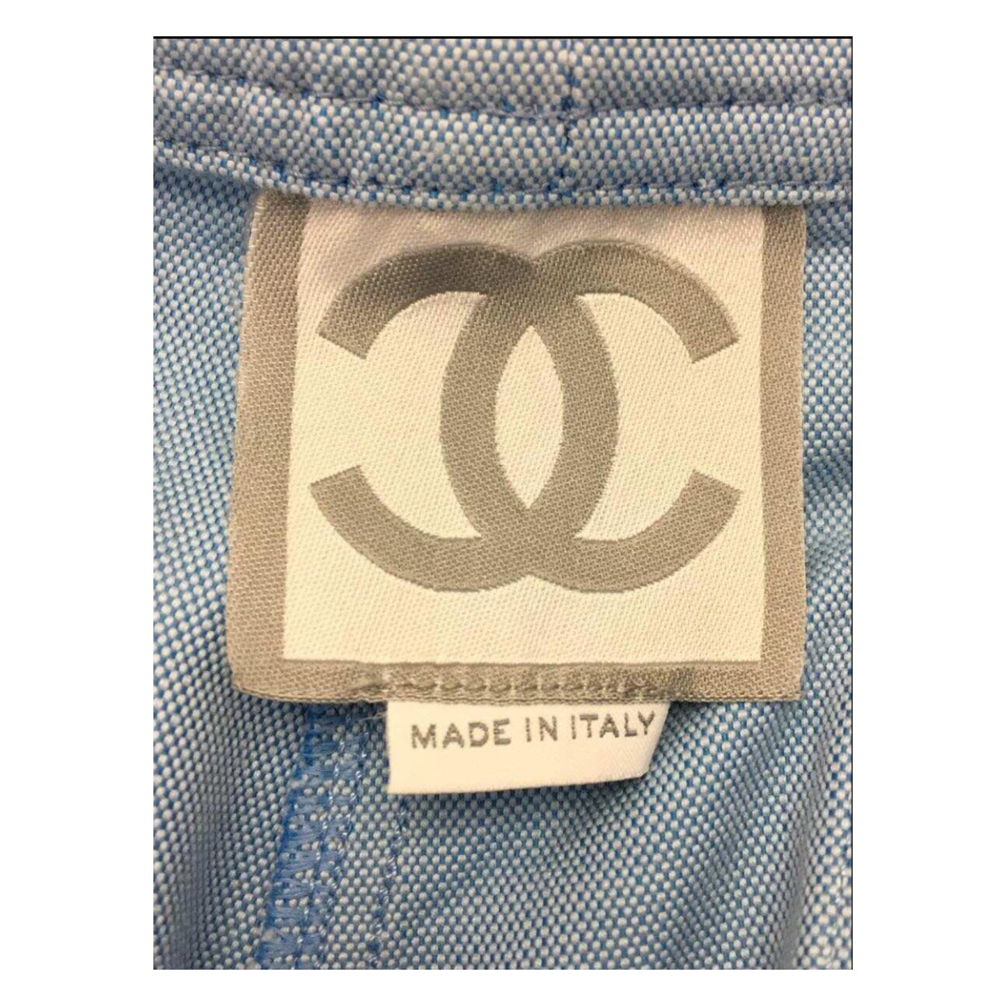Chanel SS 2002 Zip Pocket Capri Logo Pants