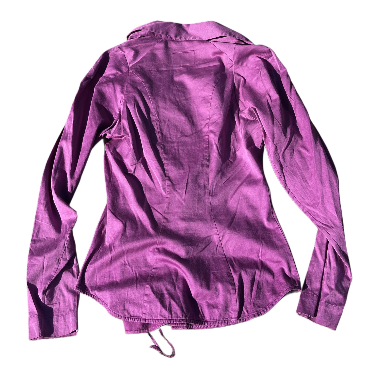 Vivienne Westwood Anglomania Cowl Neck Button Down LS Blouse