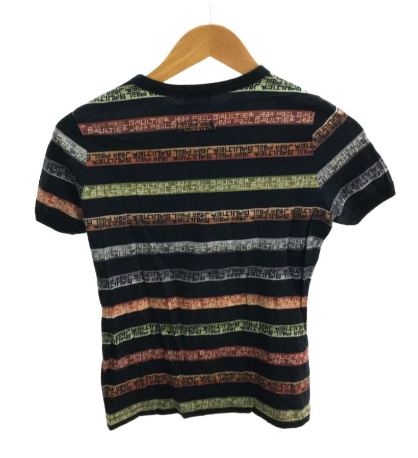 Jean Paul Gaultier Stripe Graffiti Logo Mens Tee