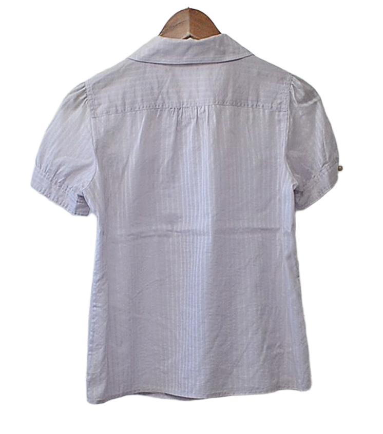 Marc by Marc Jacobs blouse SS Peter pan collar stripe shirt