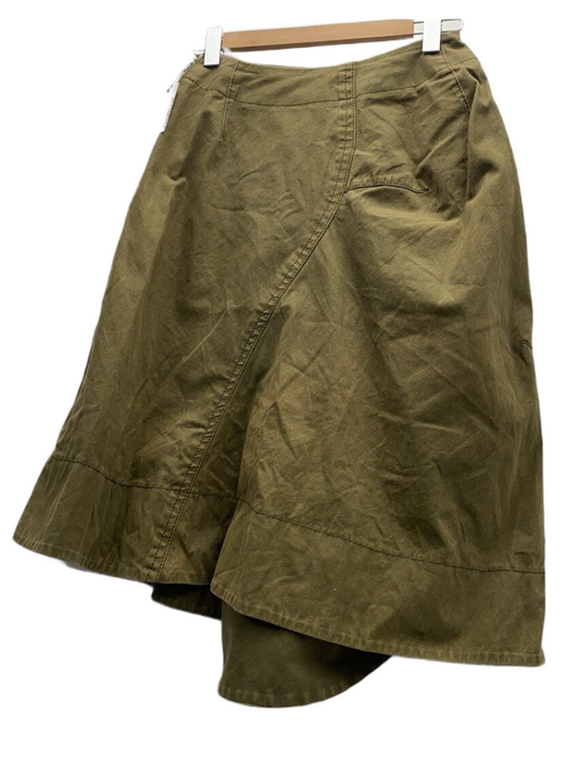 Comme des Garcons Khaki Deformed Bubble Skirt