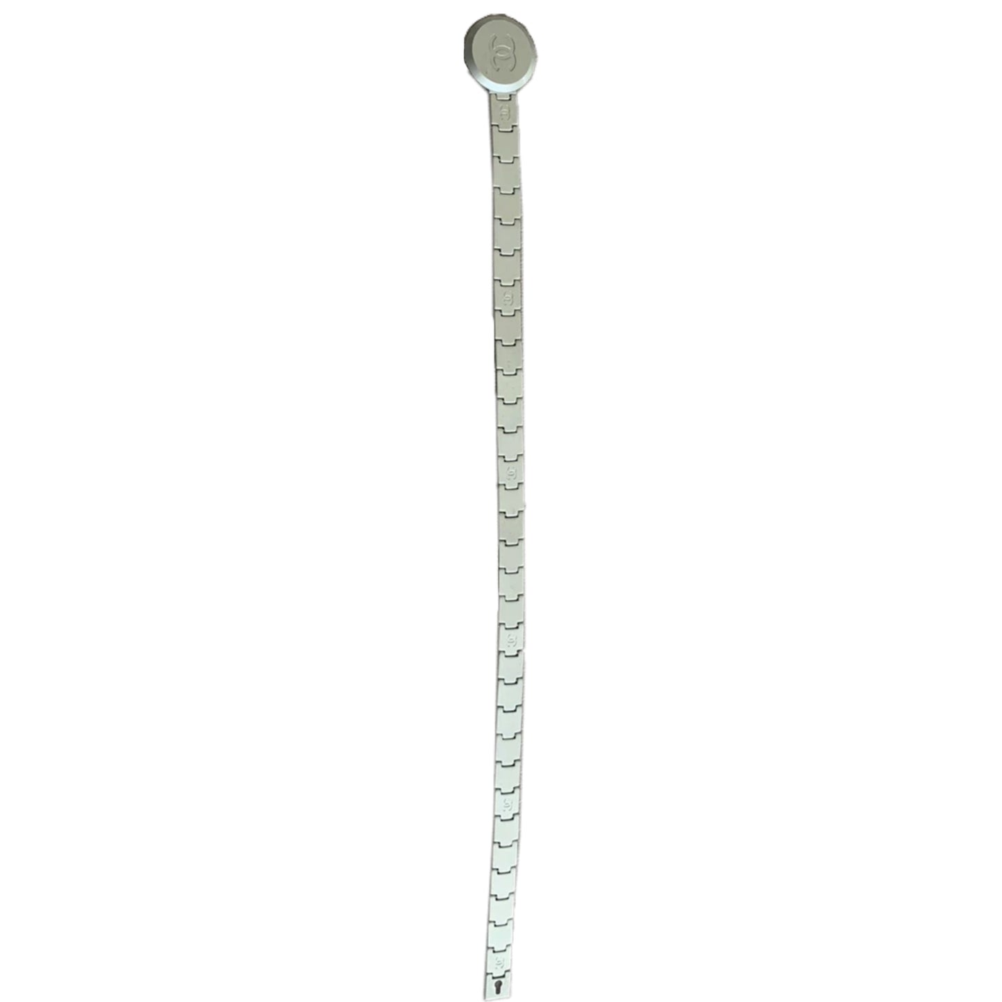 Chanel Astronaut Stainless Steel CC Belt Silver