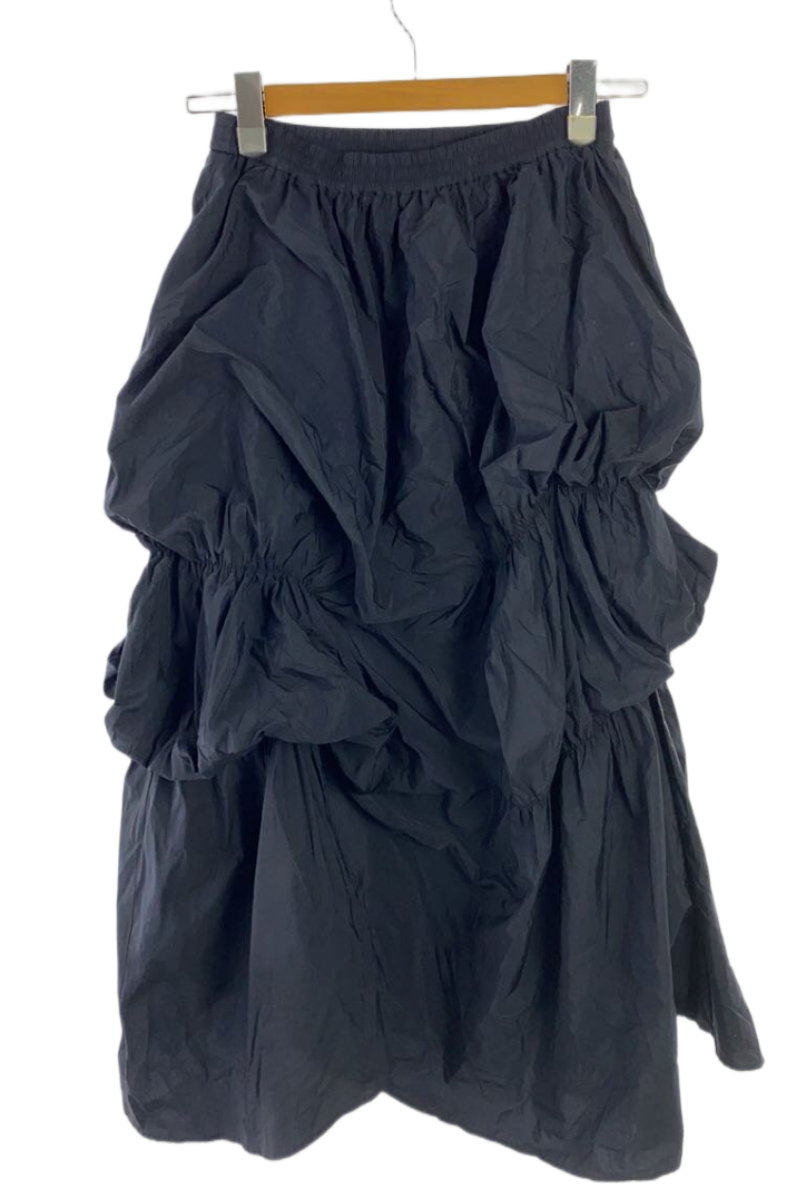LANVIN et Blue Nylon Ruched Long skirt