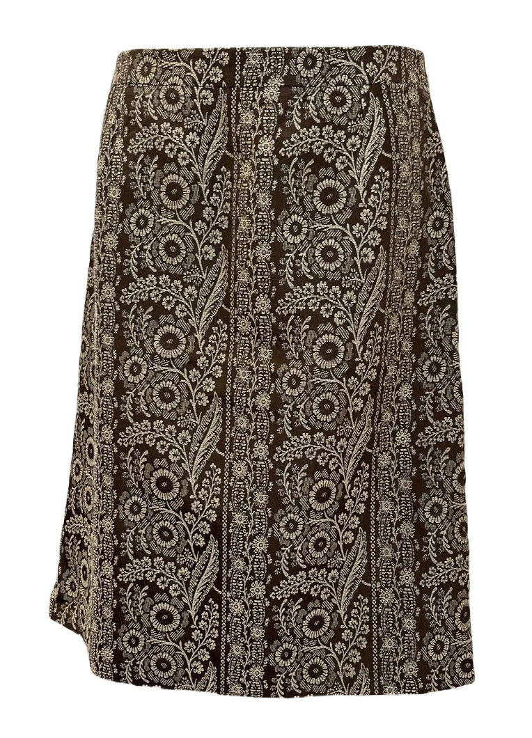 Celine Silk Blend Floral Skirt