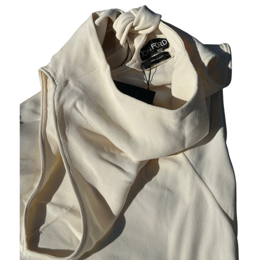 Tom Ford Open Back Halterneck Crop Sless Blouse