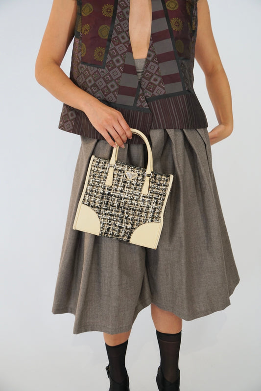 Prada Mini Tweed Handbag