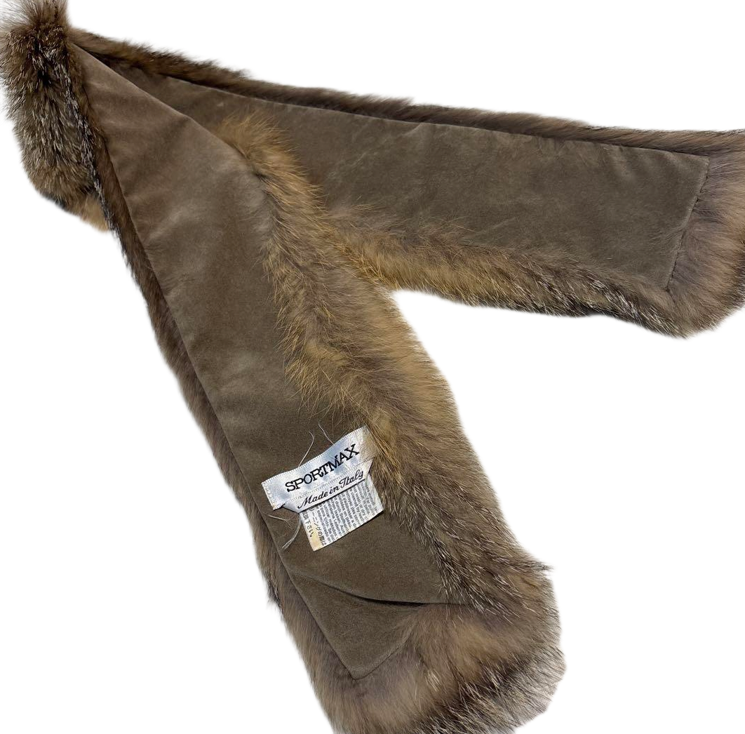 Sportmax Fur Muffle hawl