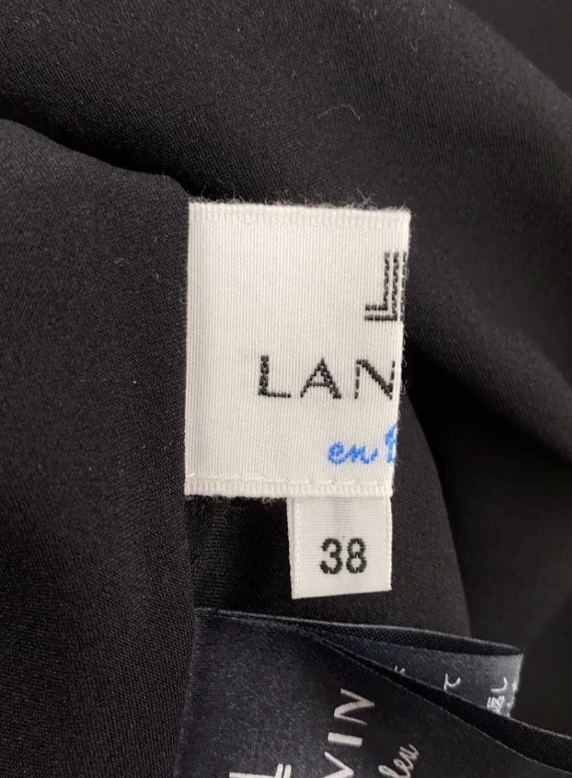 LANVIN et Blue Nylon Ruched Long skirt