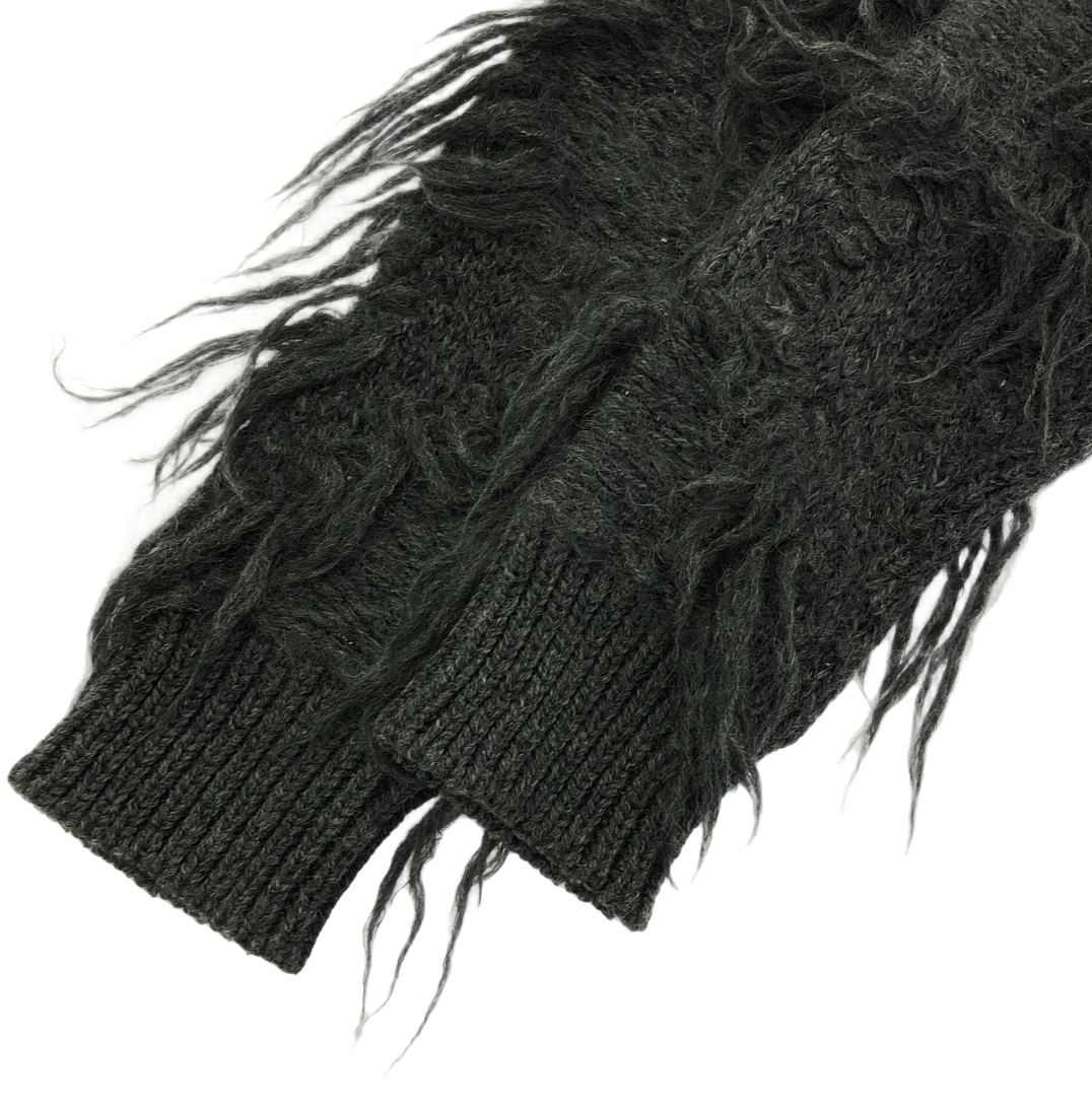 JUNYA WATANABE COMME des GARCONS 18AW Wool Shaggy V-neck Pullover Knit Sweater