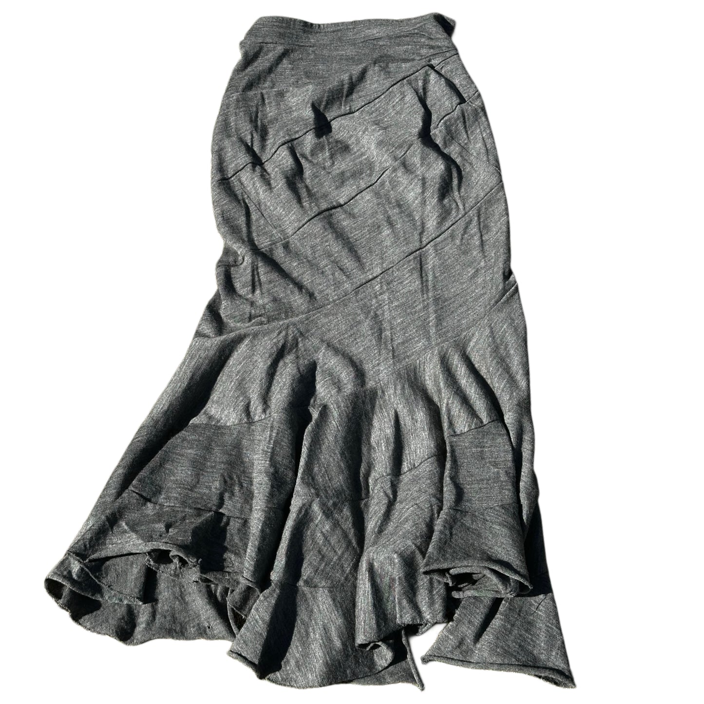 Junya Watanabe Diagonal Patch Mermaid Skirt/Dress Assymetrical Hem
