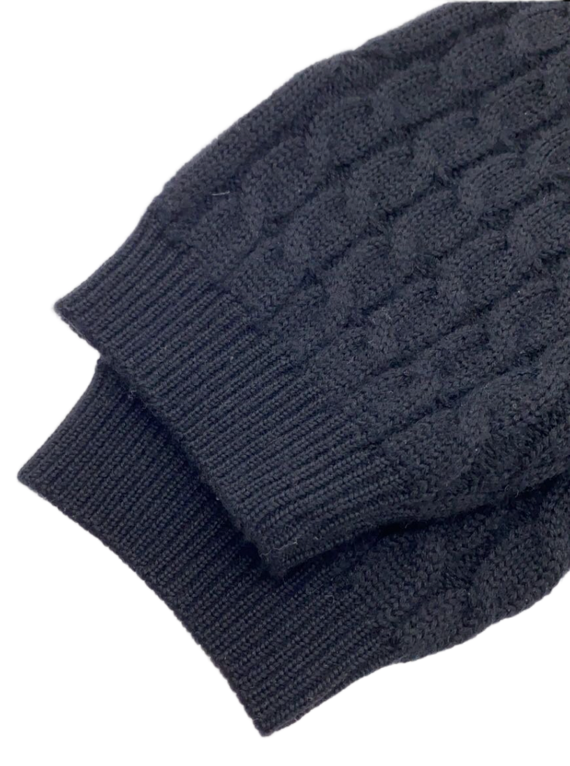 Yves Saint Laurent cable knit Wool Cable knit cardigan