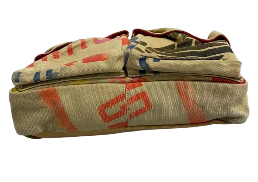 Vivienne Westwood Graffiti Canvas Waist bag