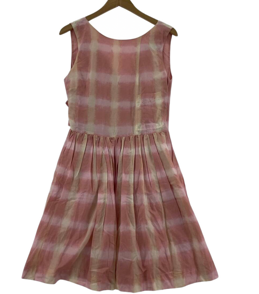 MARC BY MARC JACOBS Check sleeveless silk blend dress