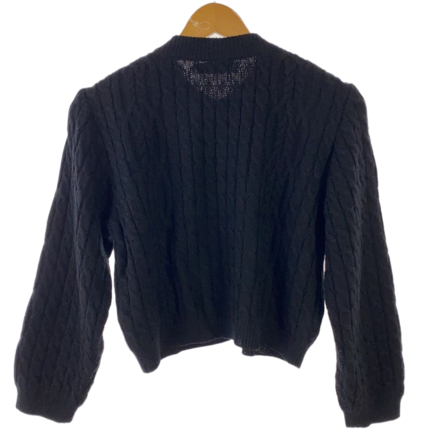 Yves Saint Laurent cable knit Wool Cable knit cardigan