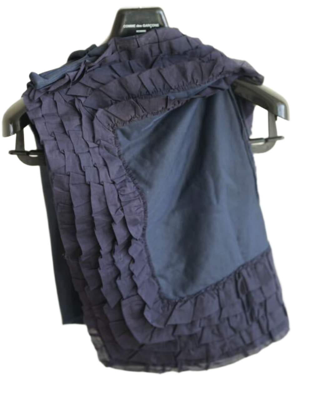 Comme Des Garcons frill napkin square top 2008 SS runway