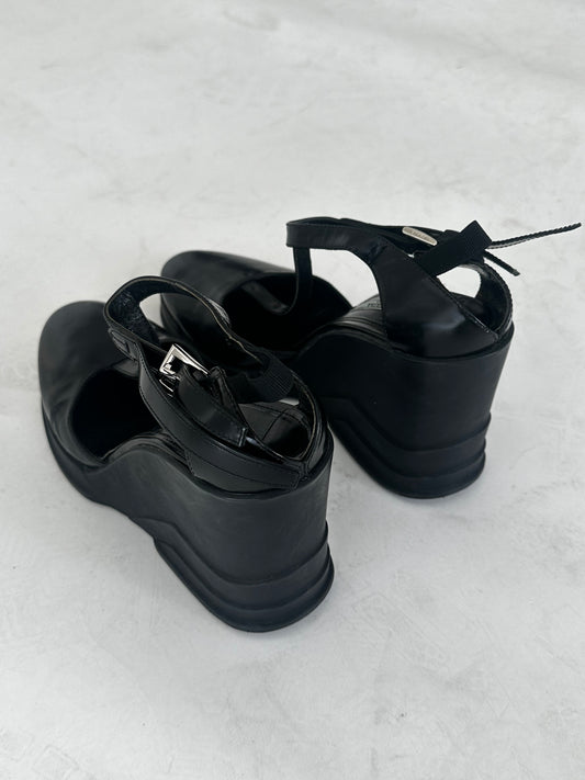 Prada Wedge Rubber Sz 38.5