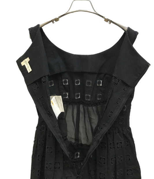 COMME des GARCONS Cutout tulle switching dress