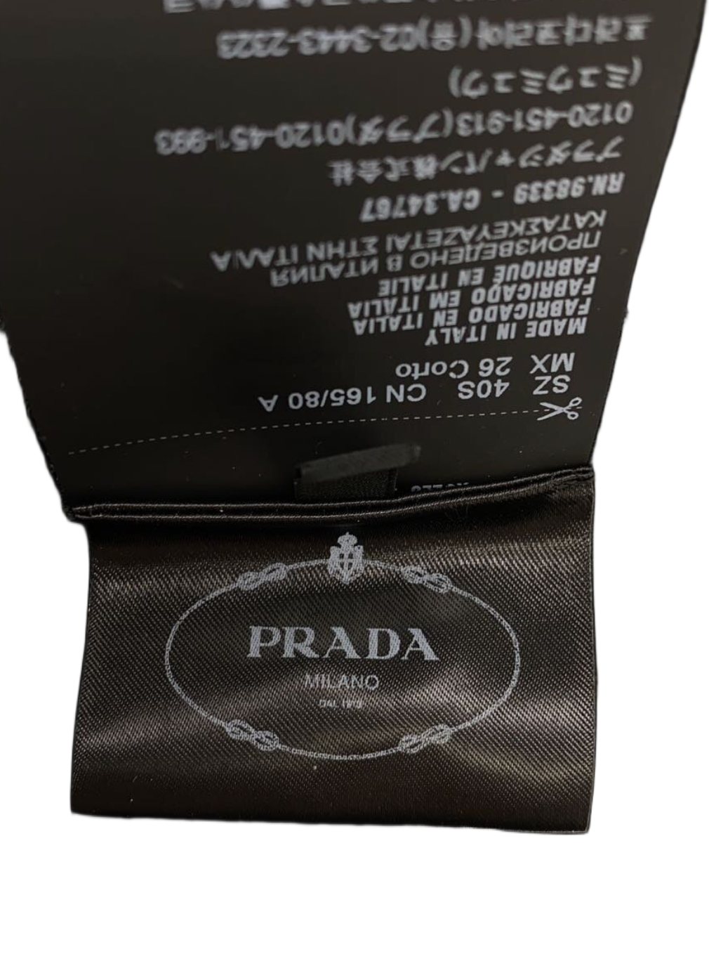 Prada Sheer Black LS Dress