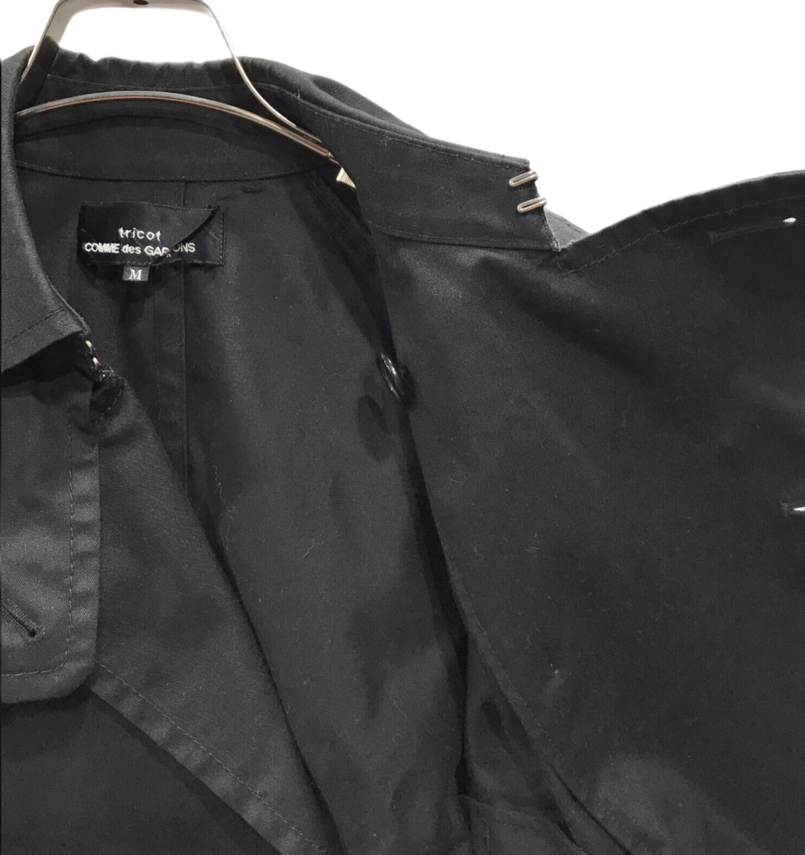 tricot COMME des GARCONS black Short trench jacket