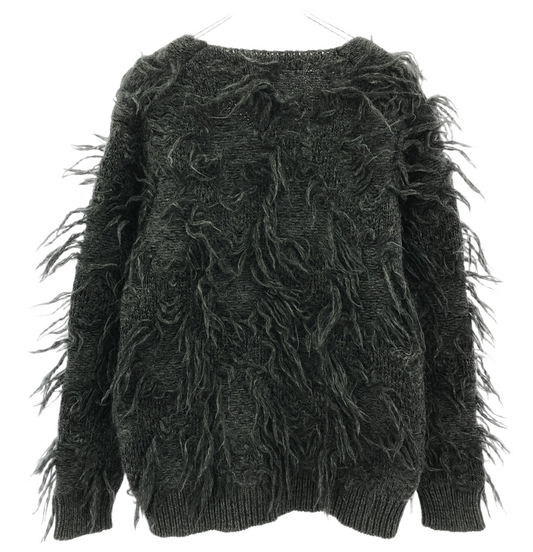 JUNYA WATANABE COMME des GARCONS 18AW Wool Shaggy V-neck Pullover Knit Sweater