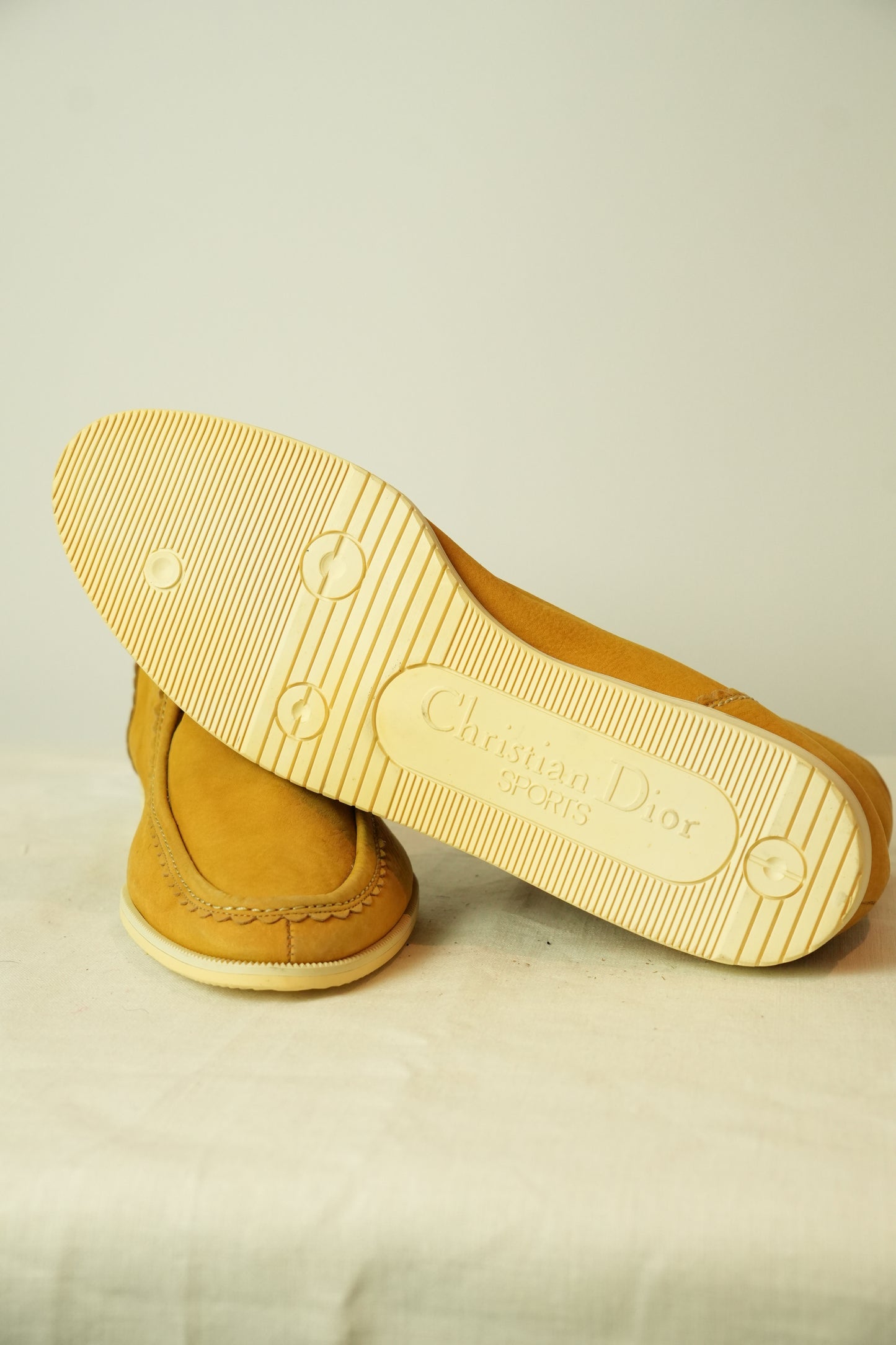 Christian Dior Sports Moccasin High Top Suede Sneakers
