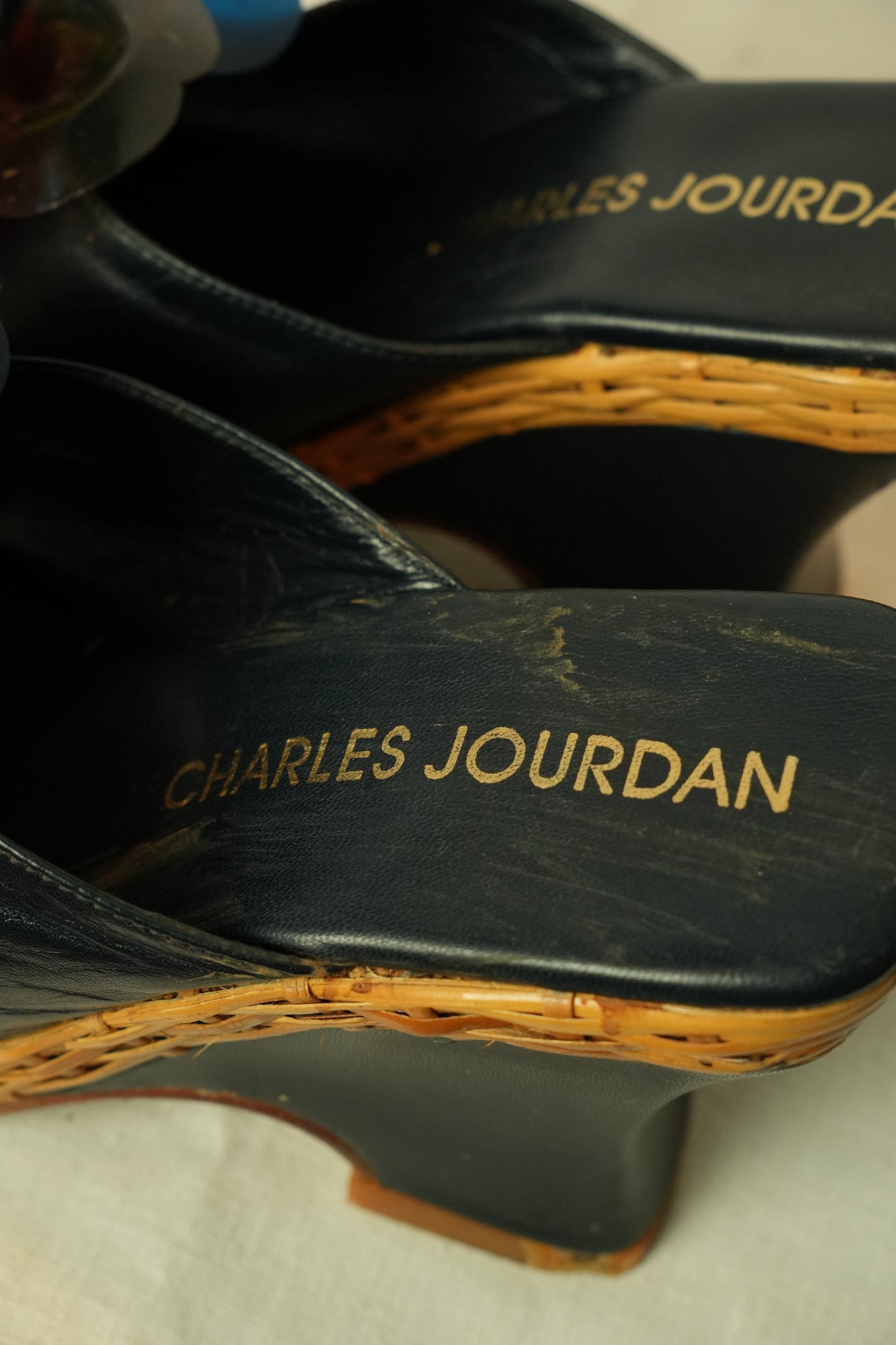 Charles Jourdan Floral Motif Wedges Sz23cm