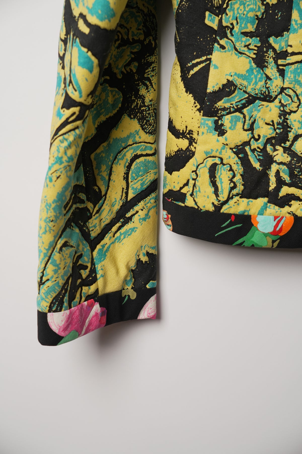 Emanuel Ungaro Printed Graphic Women Floral Trim Blazer