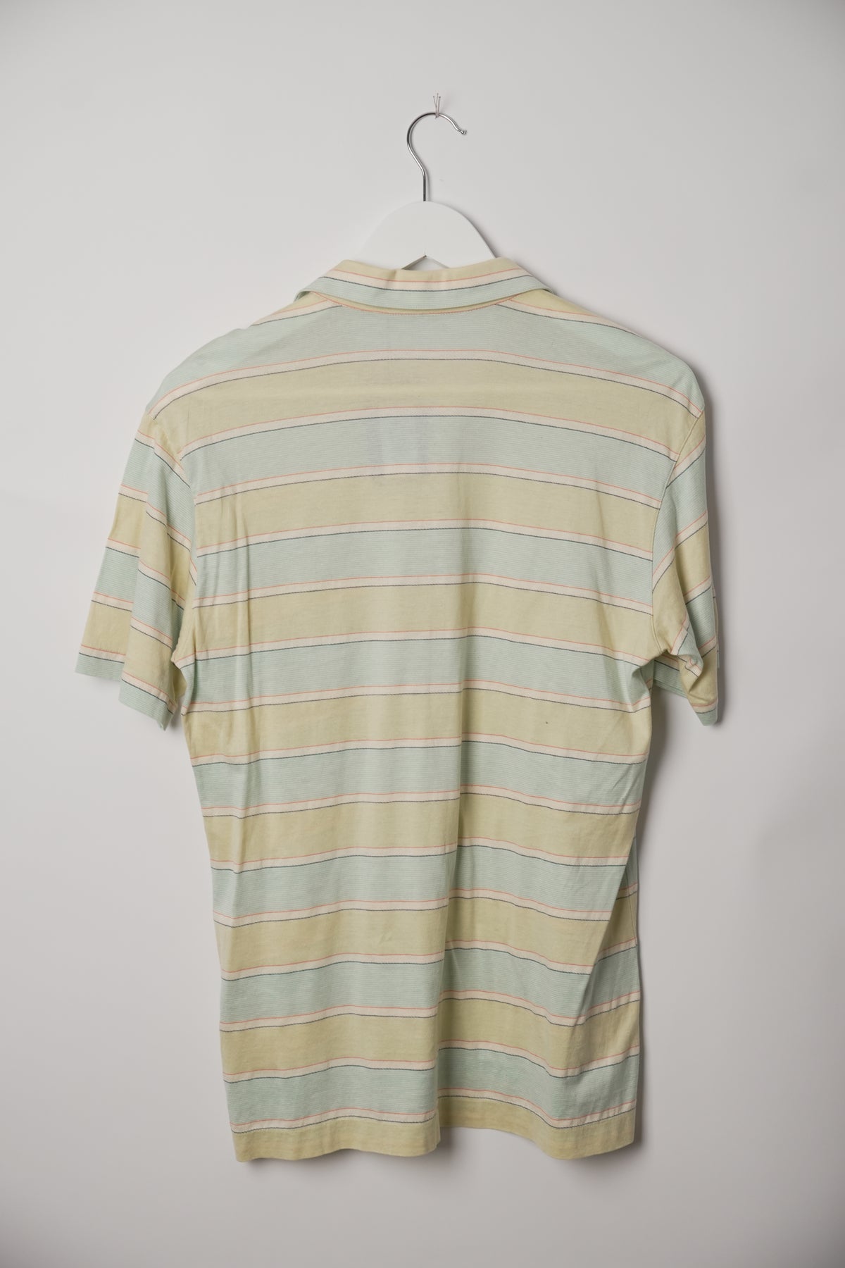 Yves Saint Laurent Striped Short Sleeve Polo Shirt