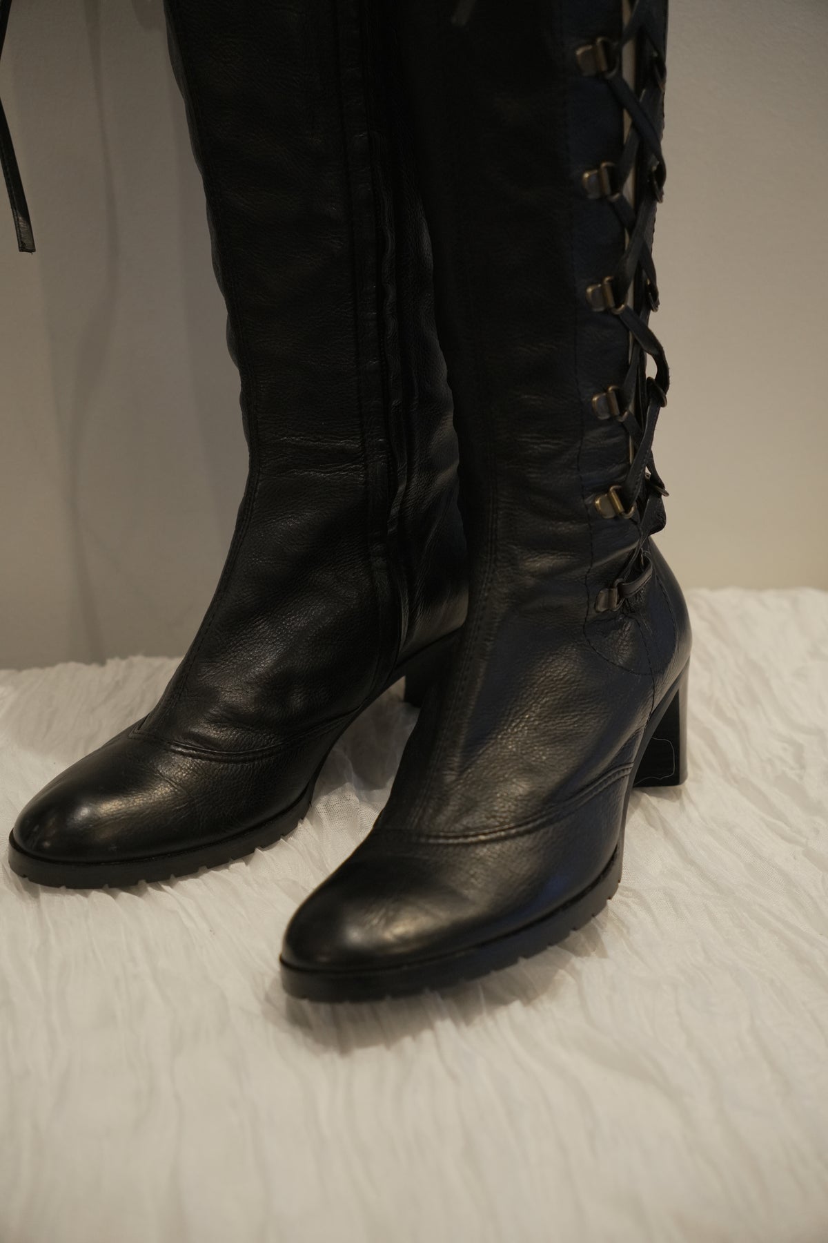 Marc Jacobs Lace Up Knee High Boots Sz37.5