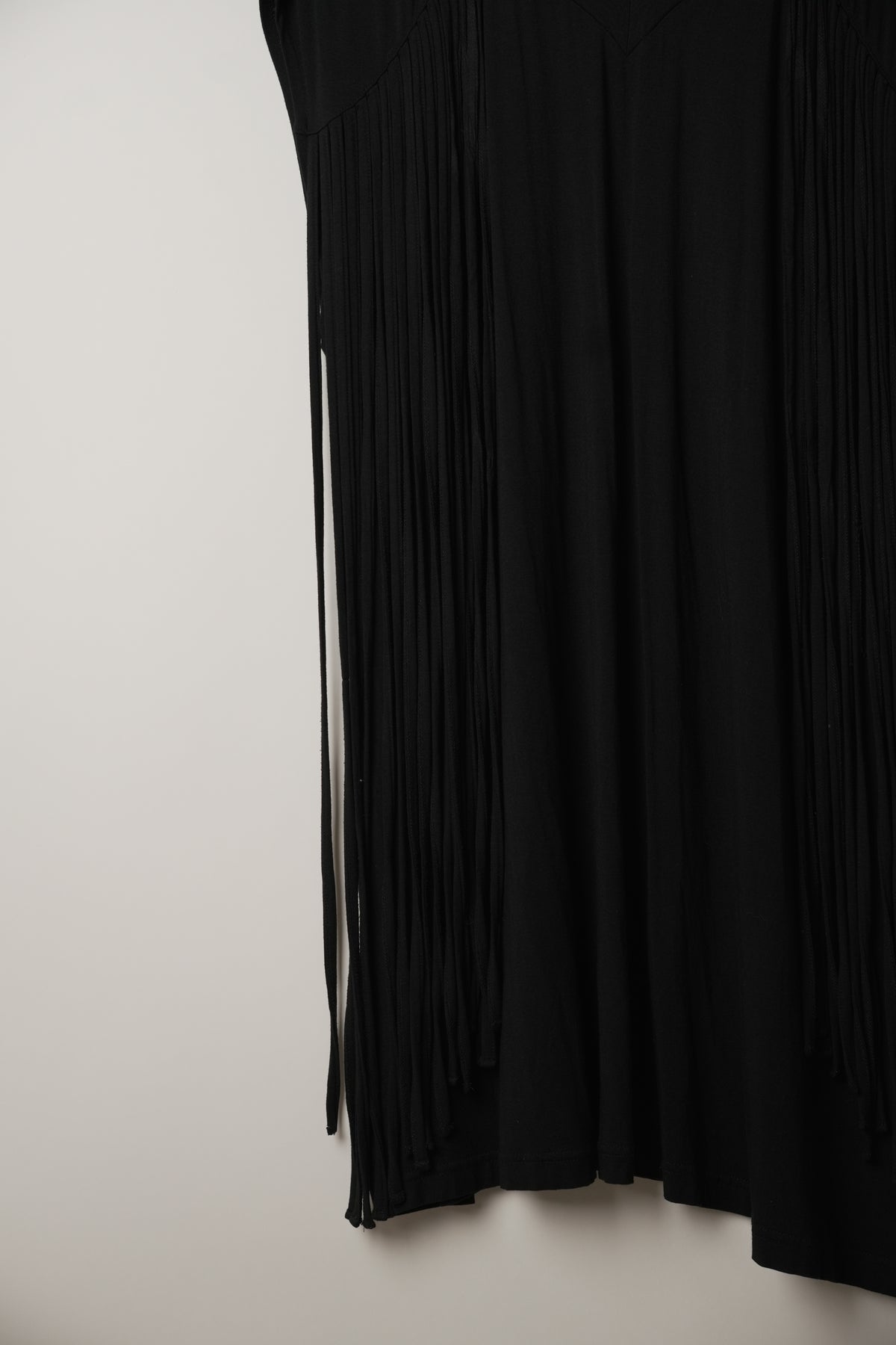 Limi Feu V Neck Short Sleeve Fringe Dress