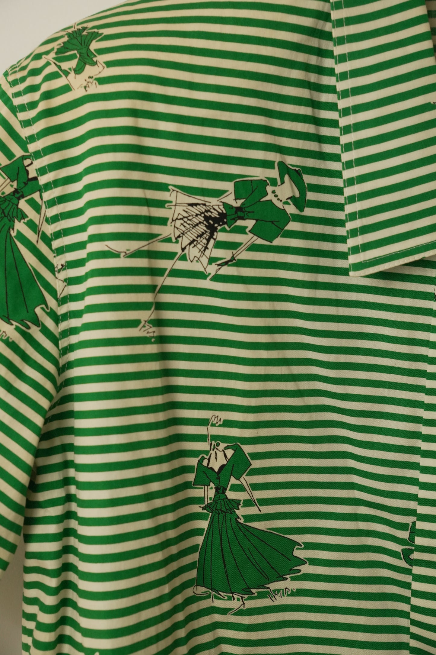 Christian Dior SS Fashion Sketch Stripe Blouse