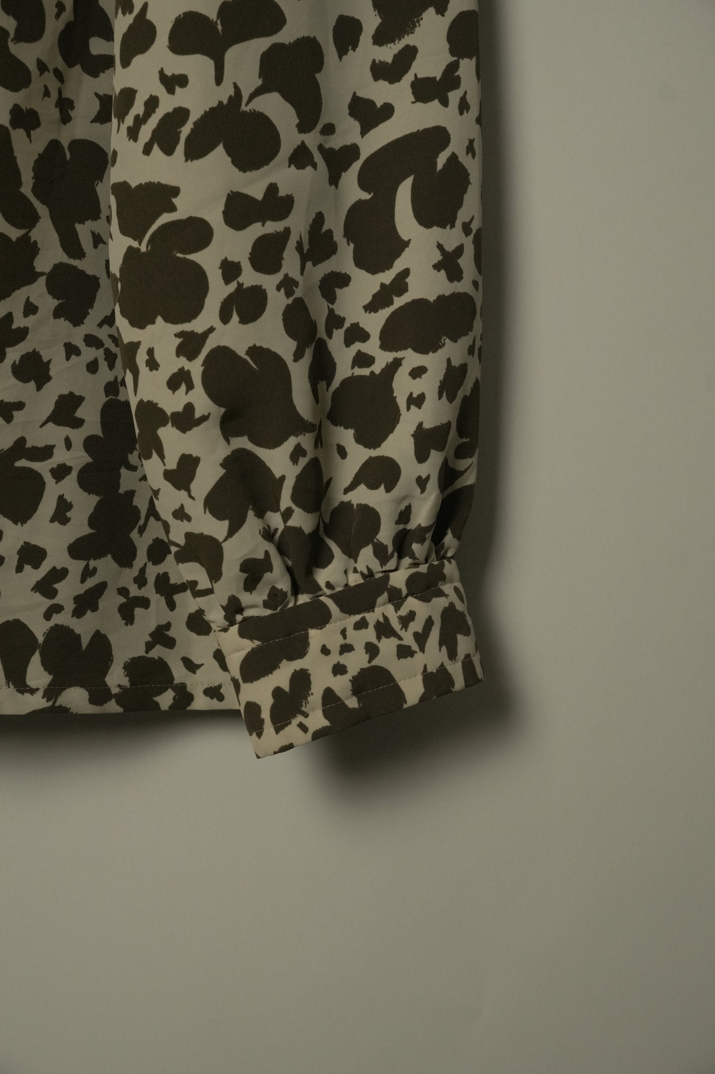 Givenchy Brown Floral Printed Button Down Blouse