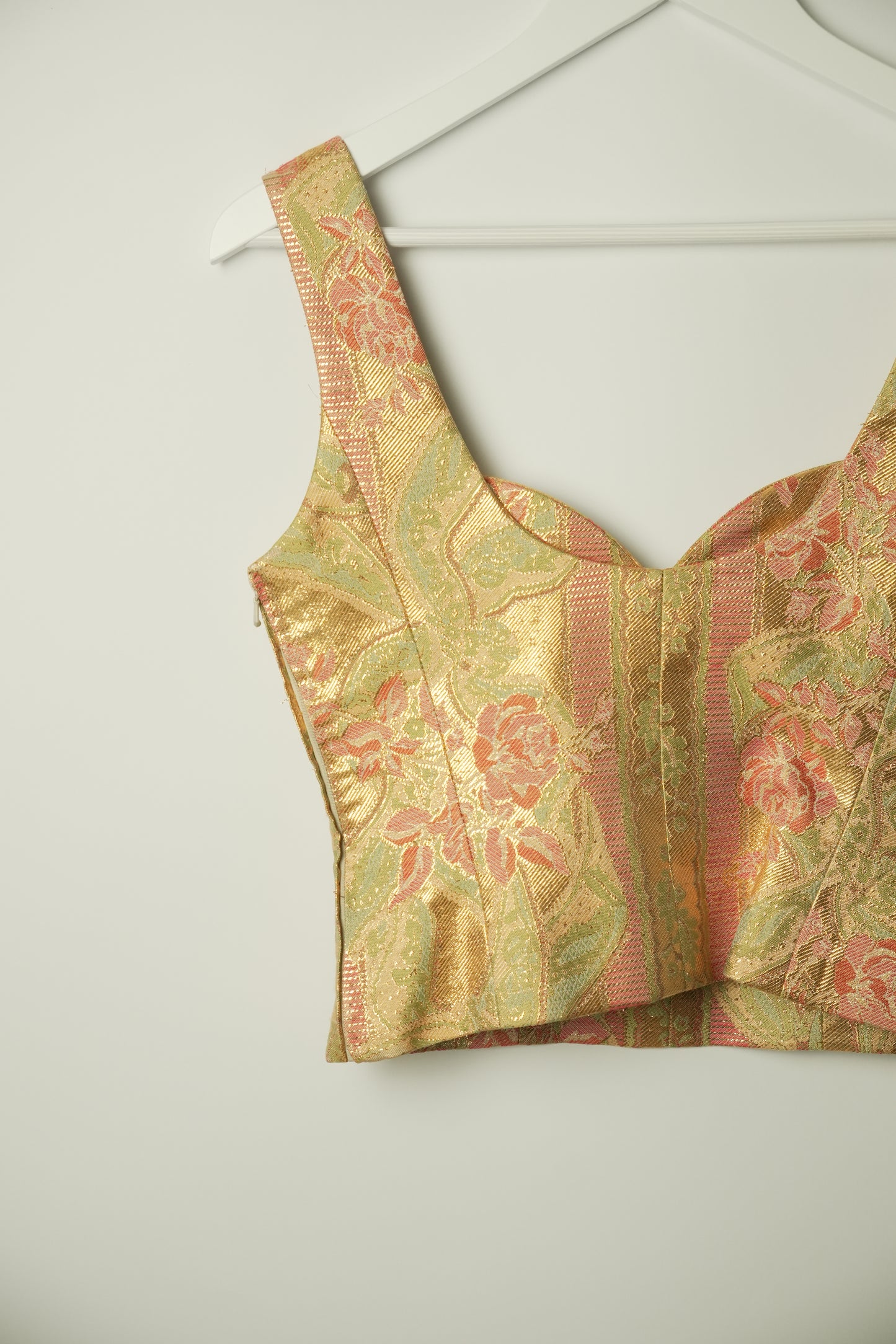 Christian Dior Baroque Metallic Corset Top