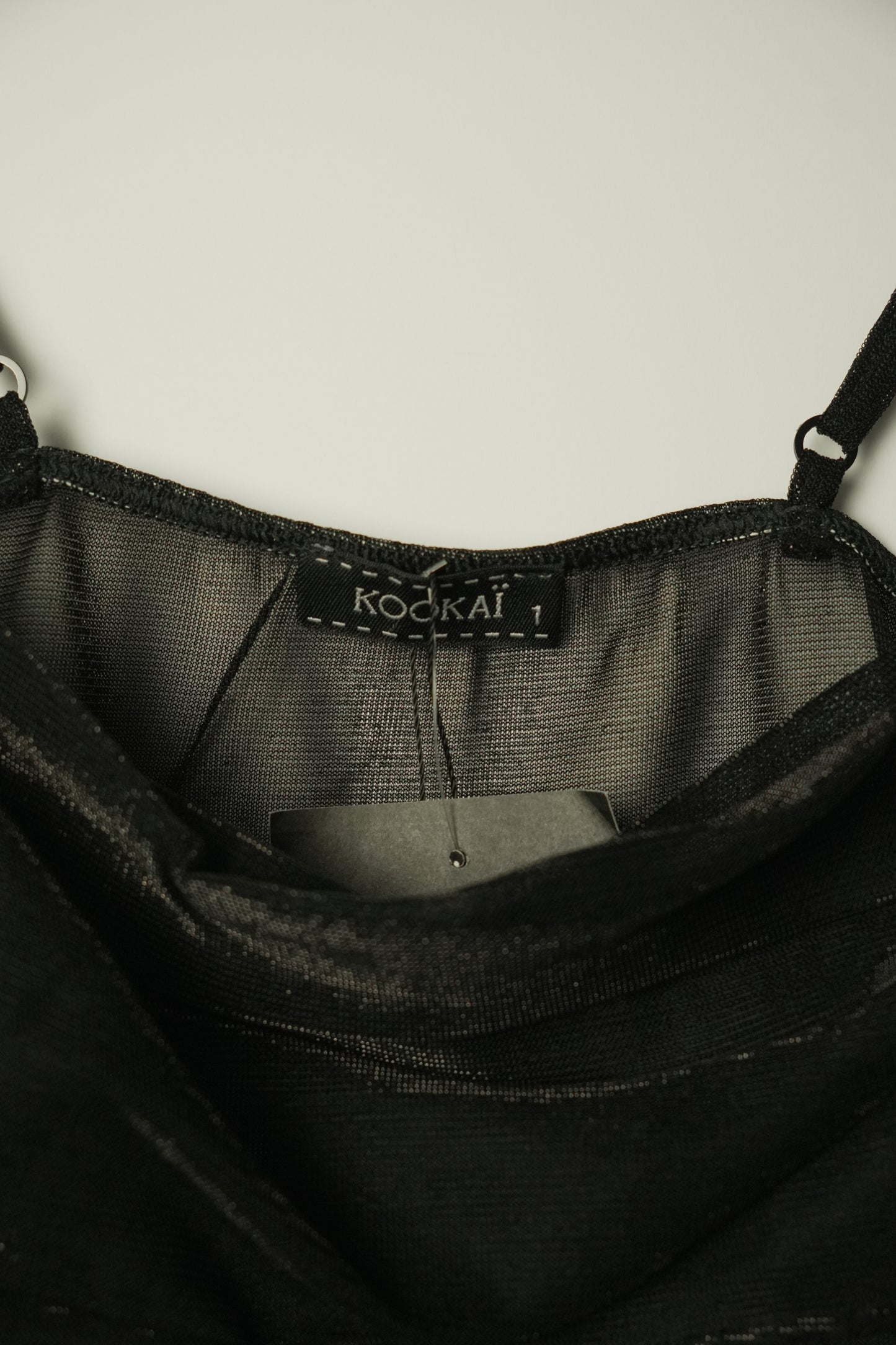 Kookai Black Sheer Cami BNWT