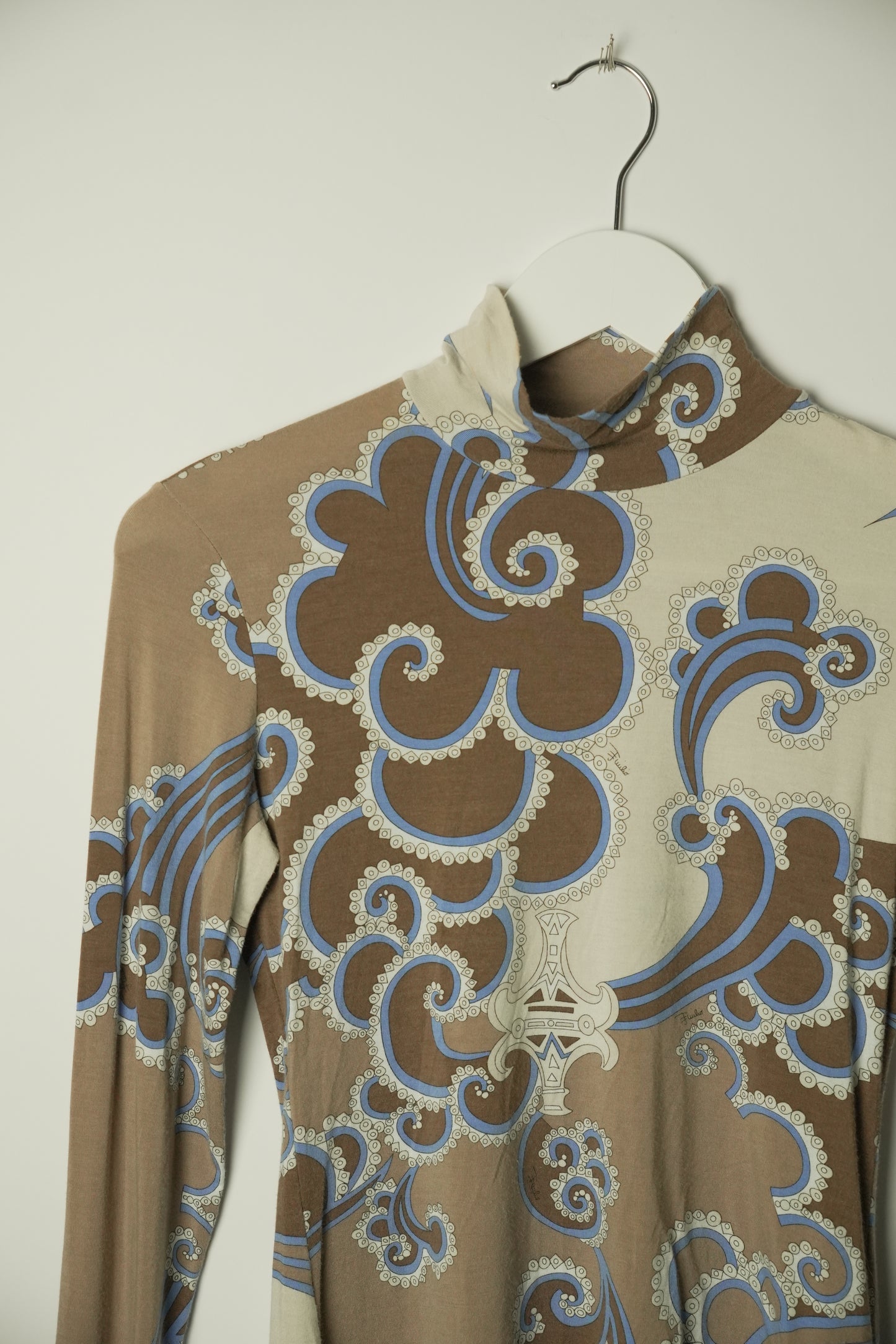 Emilio Pucci Cloud Multi Pattern Turtleneck