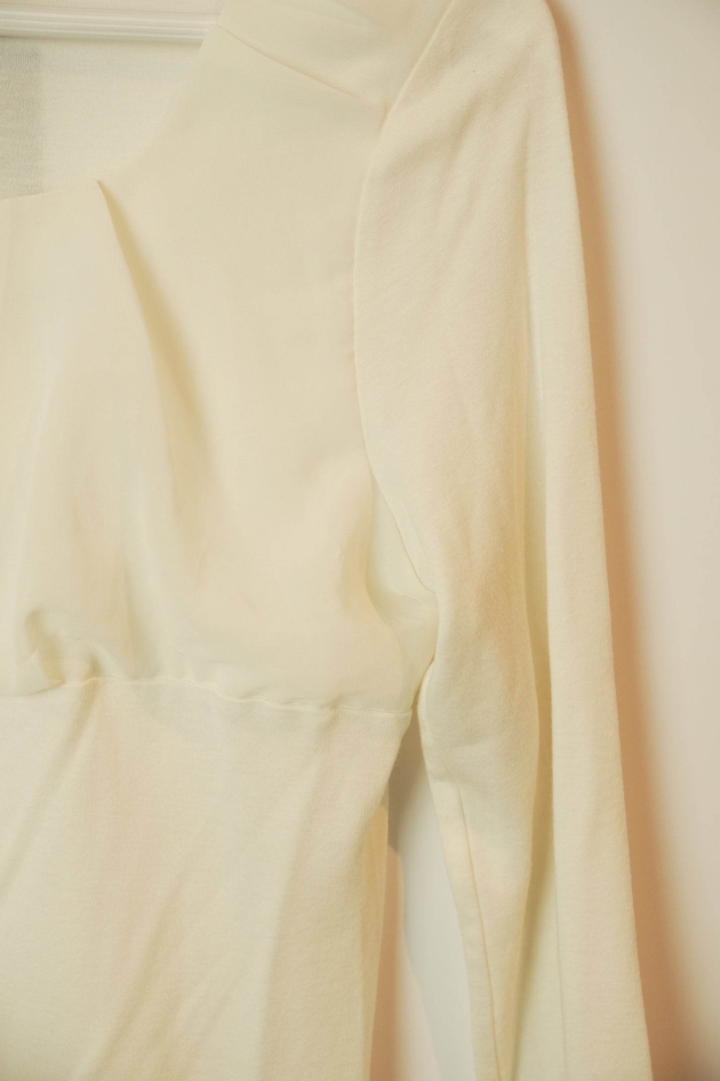 Courreges Sheer Scoop Neck LS Blouse