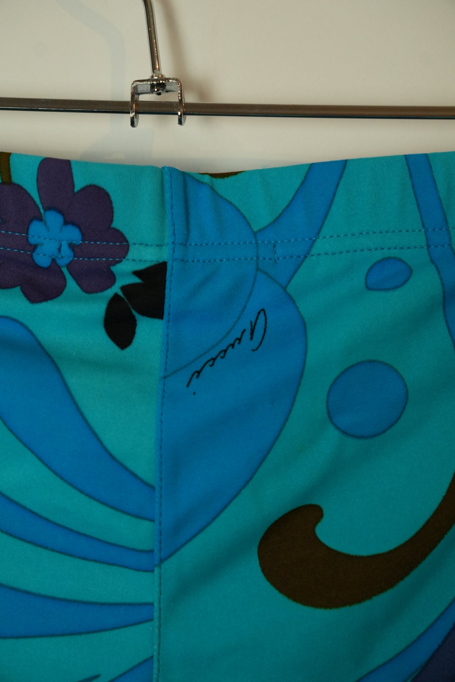 Gucci Spring 1999 Tom Ford Blue Floral Swimming Shorts