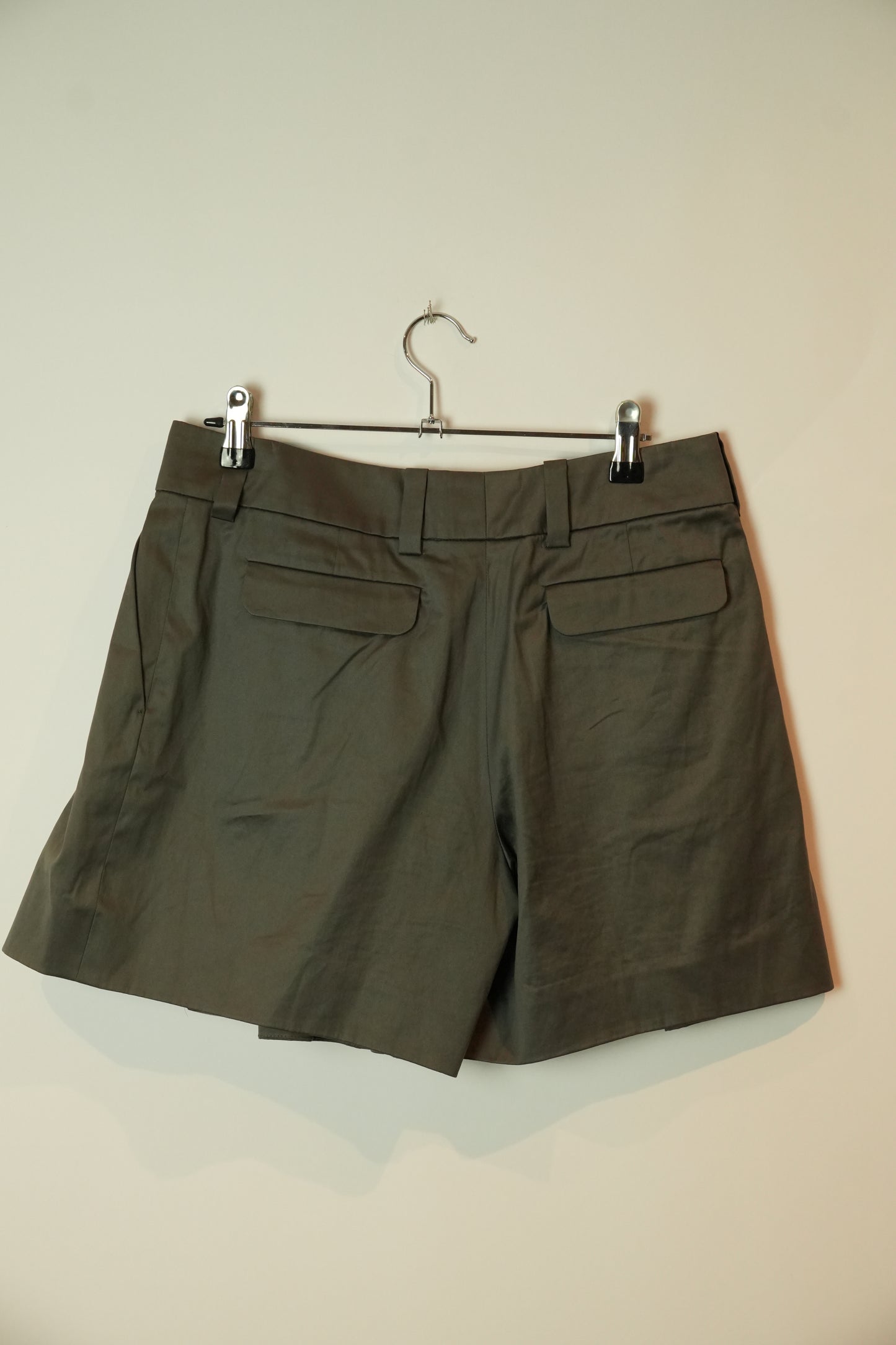 Celine Pleated Grey High Waist Shorts
