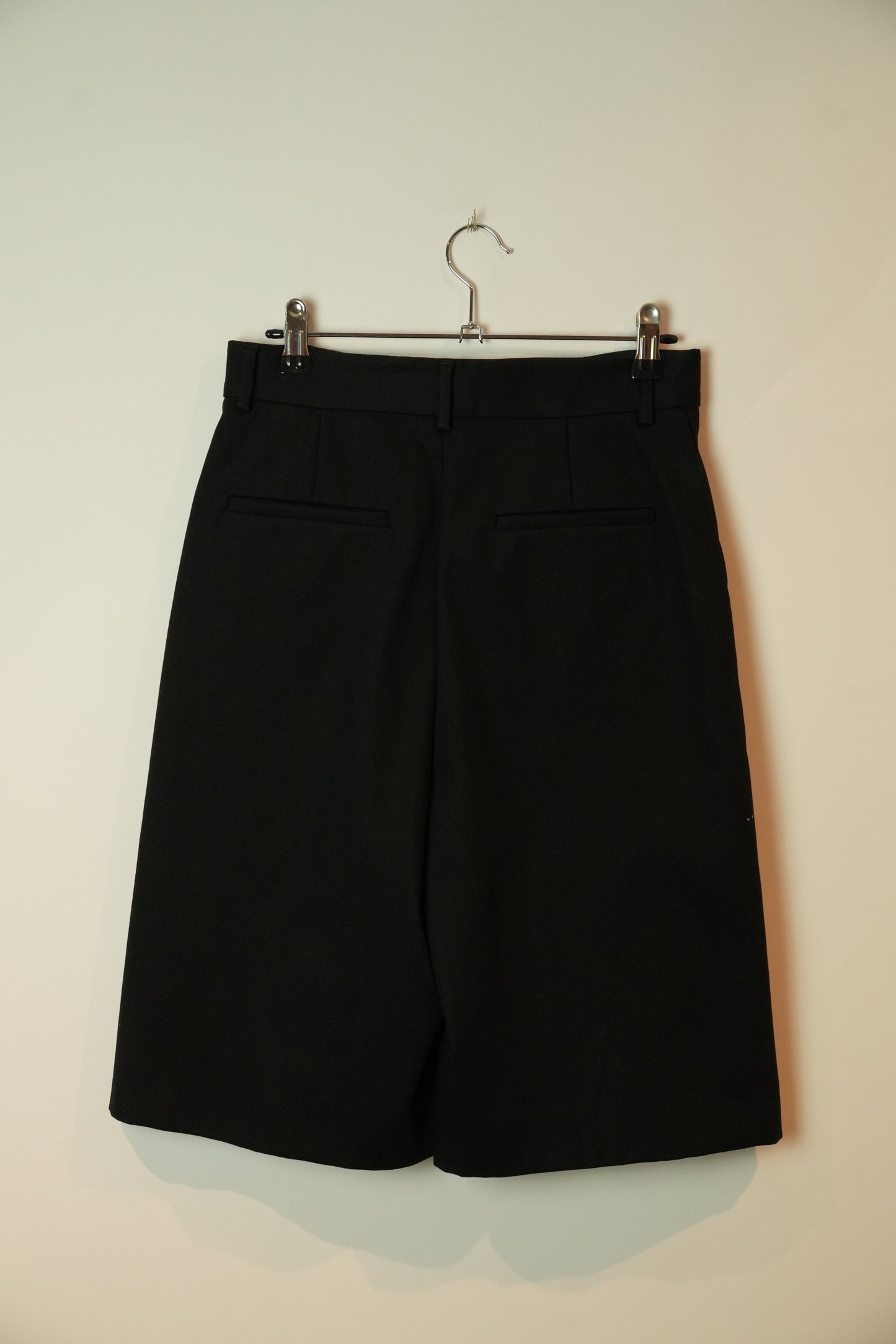 Courreges Pleated Logo Bermuda Shorts