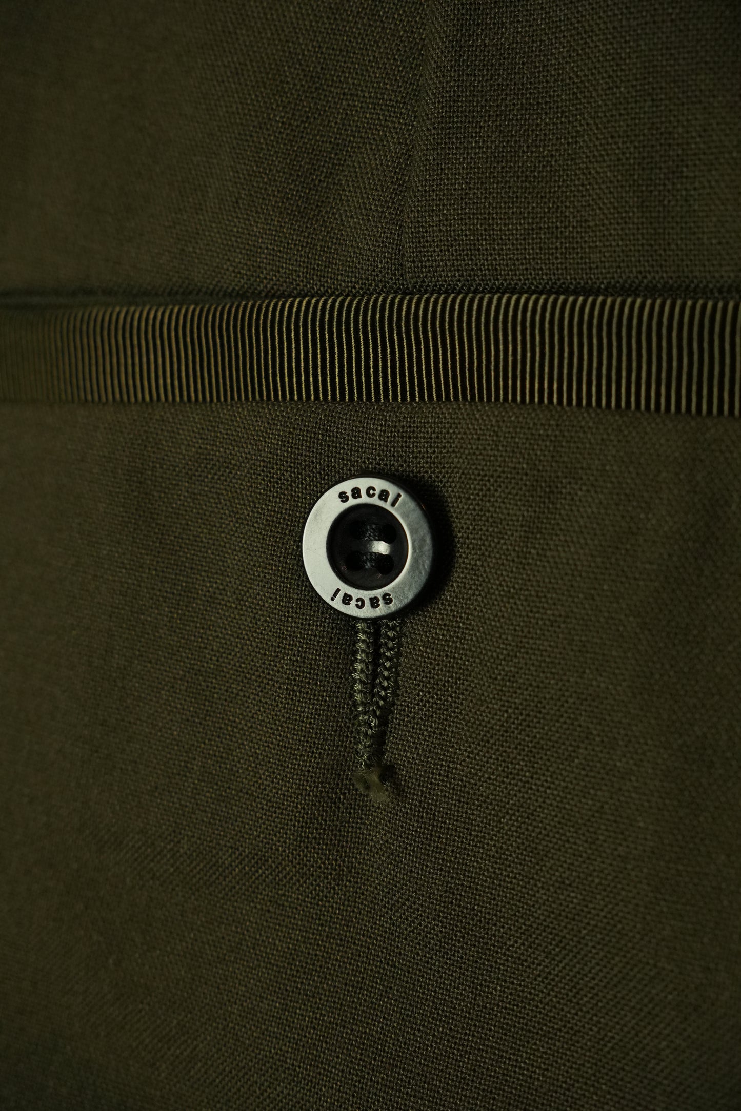 Sacai Khaki Shorts w Wings Sz 2