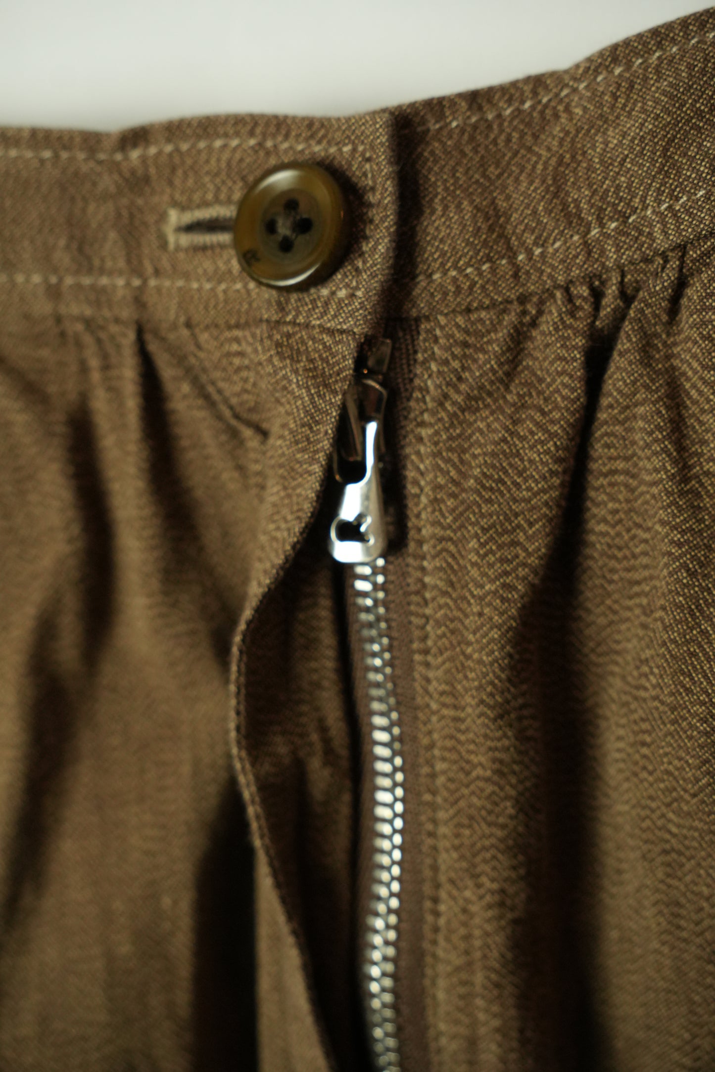 45rpm Flare Brown Pleated Skirt