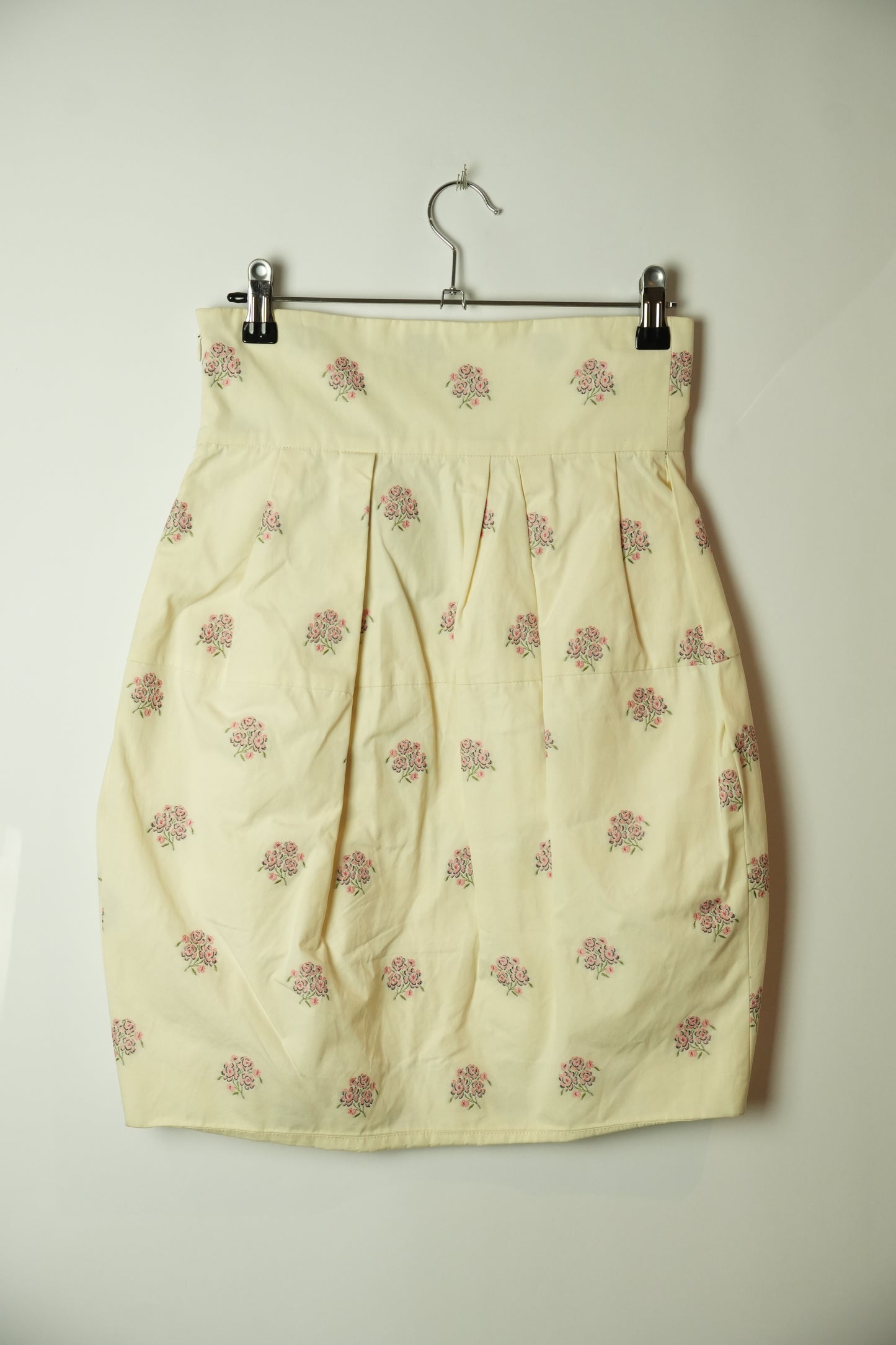 Christian Dior Floral Pleated High Waist Skirt