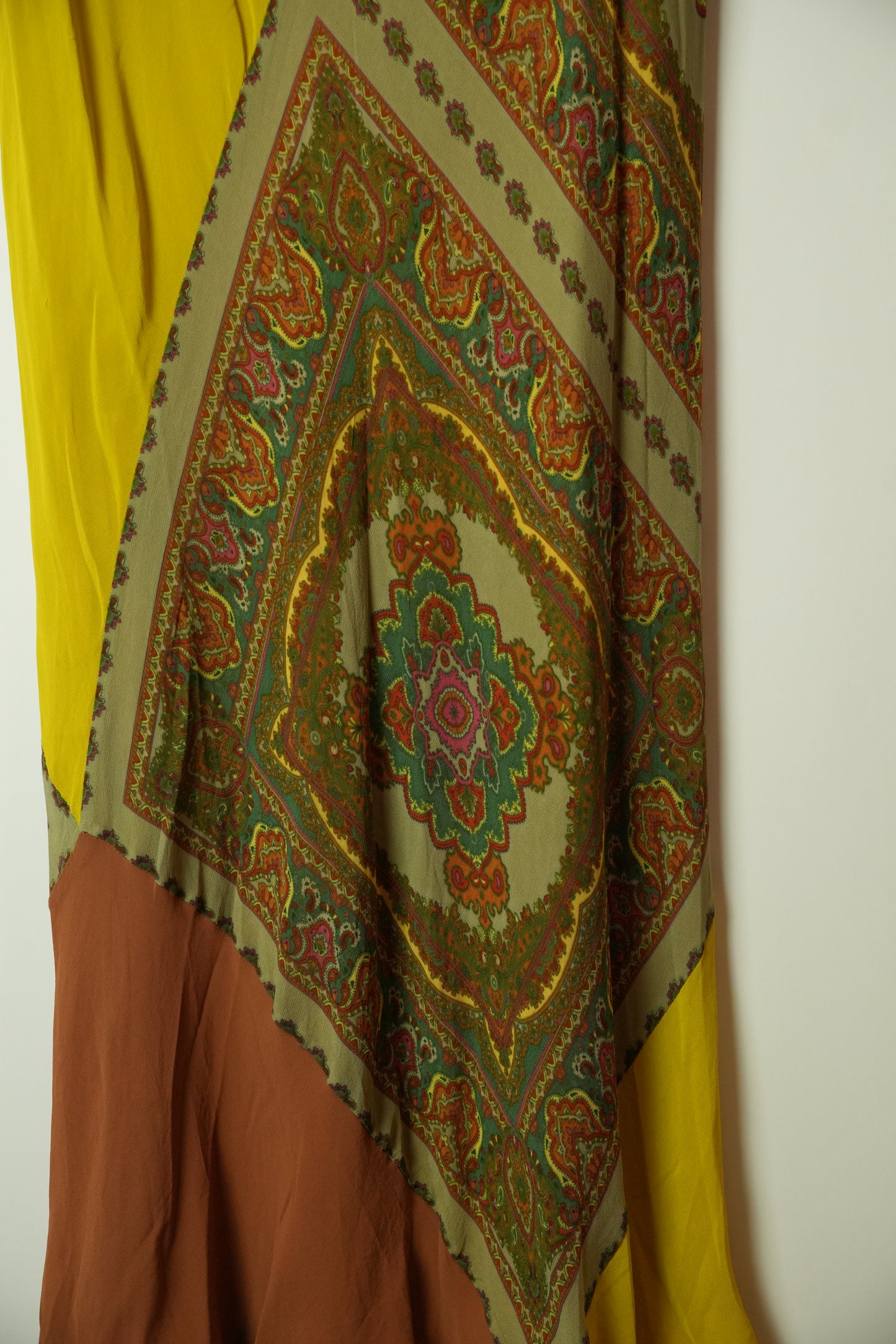 Philosophy Alberta Ferreti Scarf Print Paisley Silk Maxi Skirt