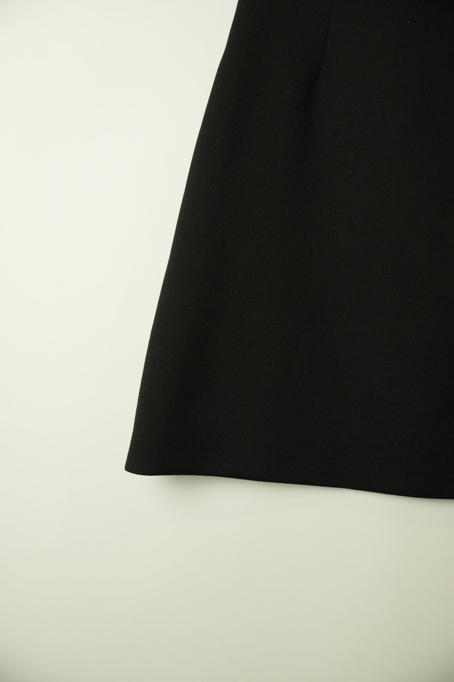 Miu Miu Black Mini Wool A Line Skirt