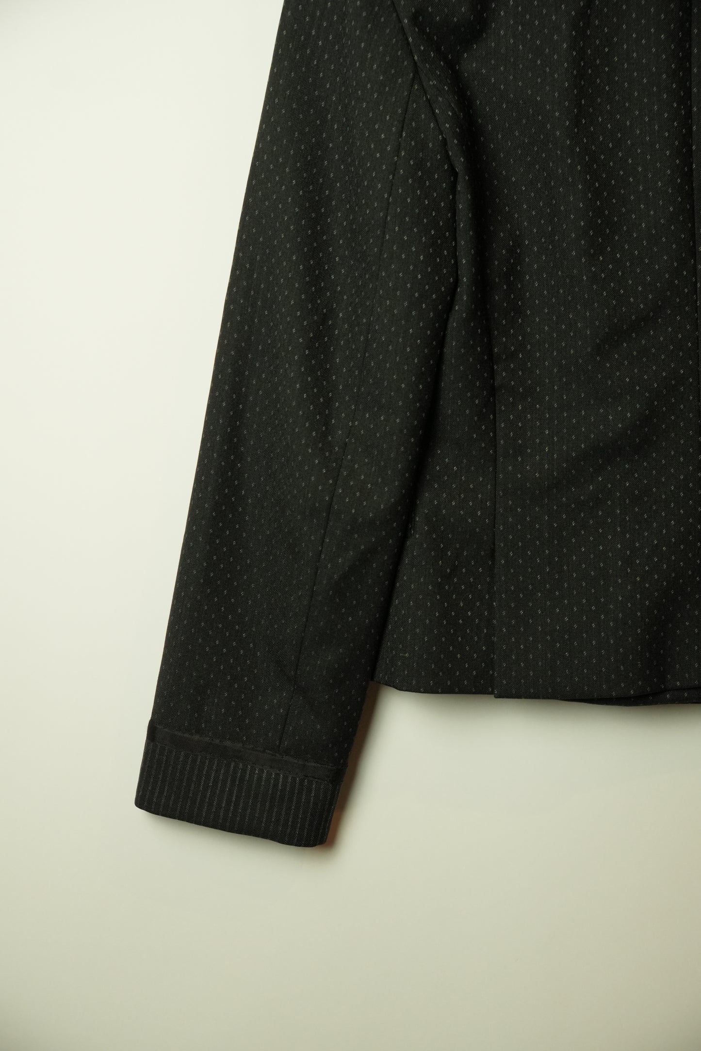 Marc Jacobs Double Breasted Collarless Big Button Dot Blazer