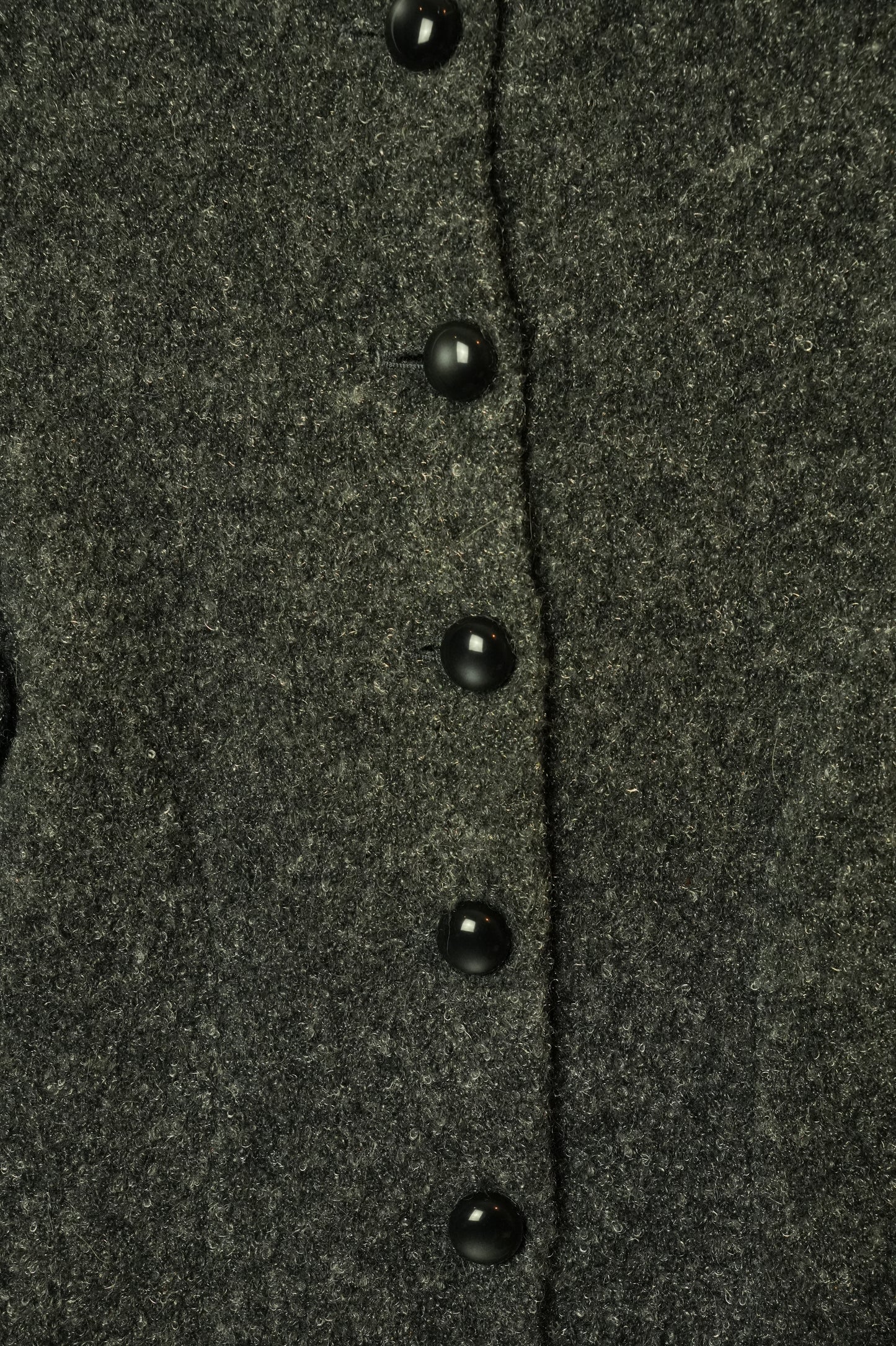 Balenciaga Wool Grey Button Down Cardigan