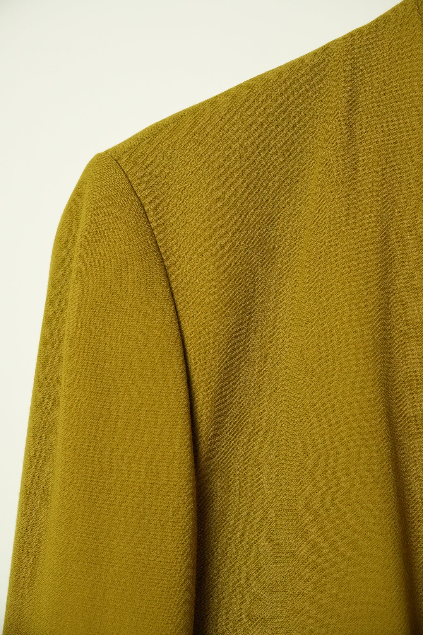 Kenzo Chartreuse Collarless Kimono Bow Blazer
