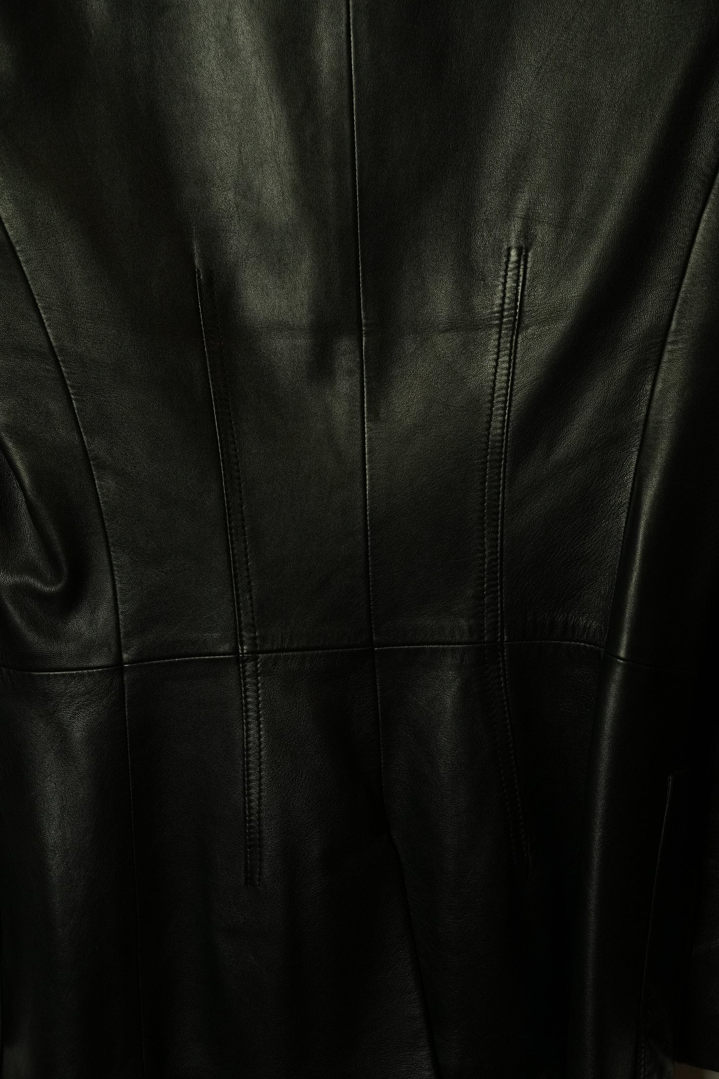 Bally Mandarin Collar Shoulder Pad Leather Jacket