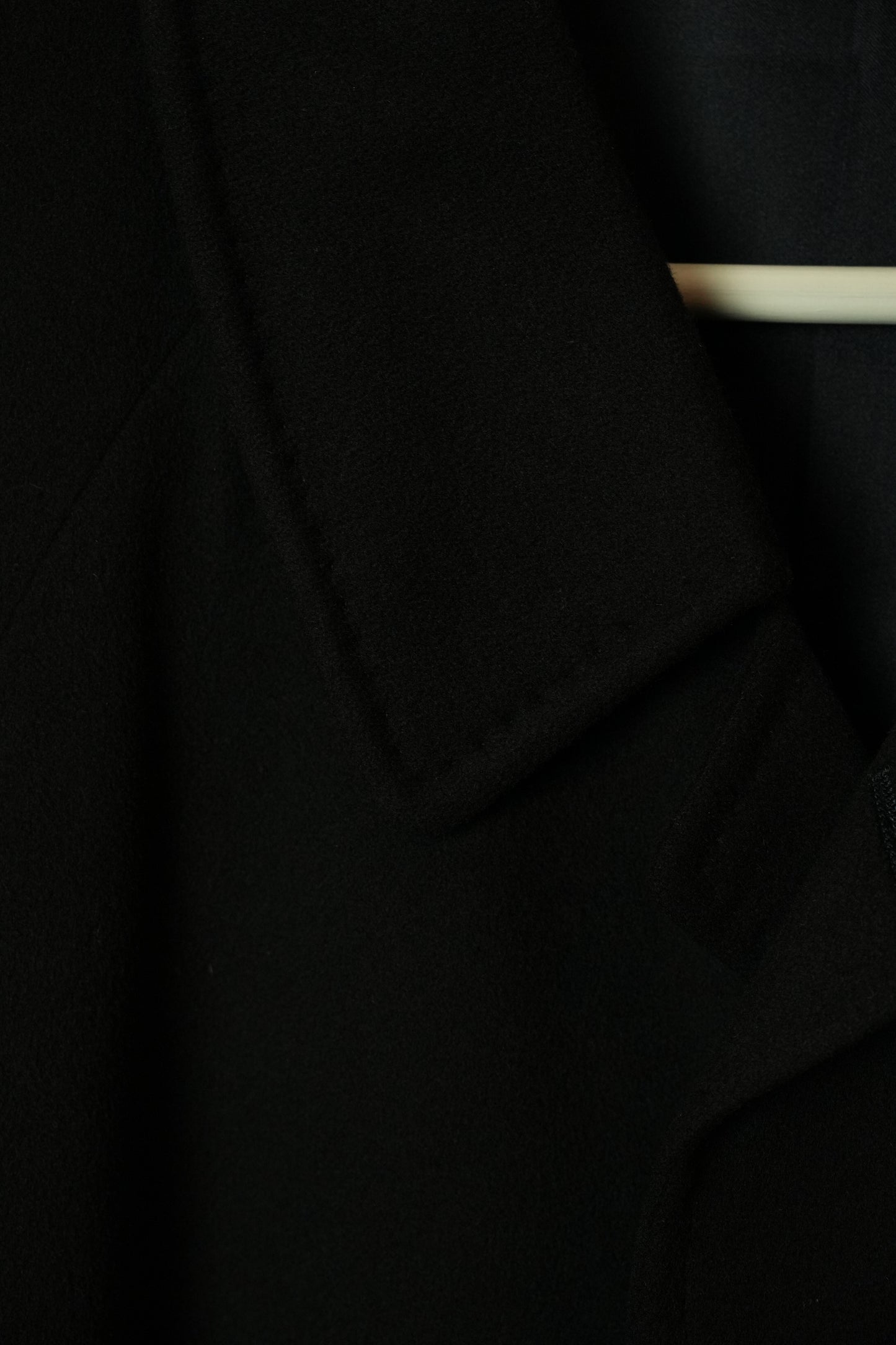 Nina Ricci Mens Black Cashmere Wool Coat